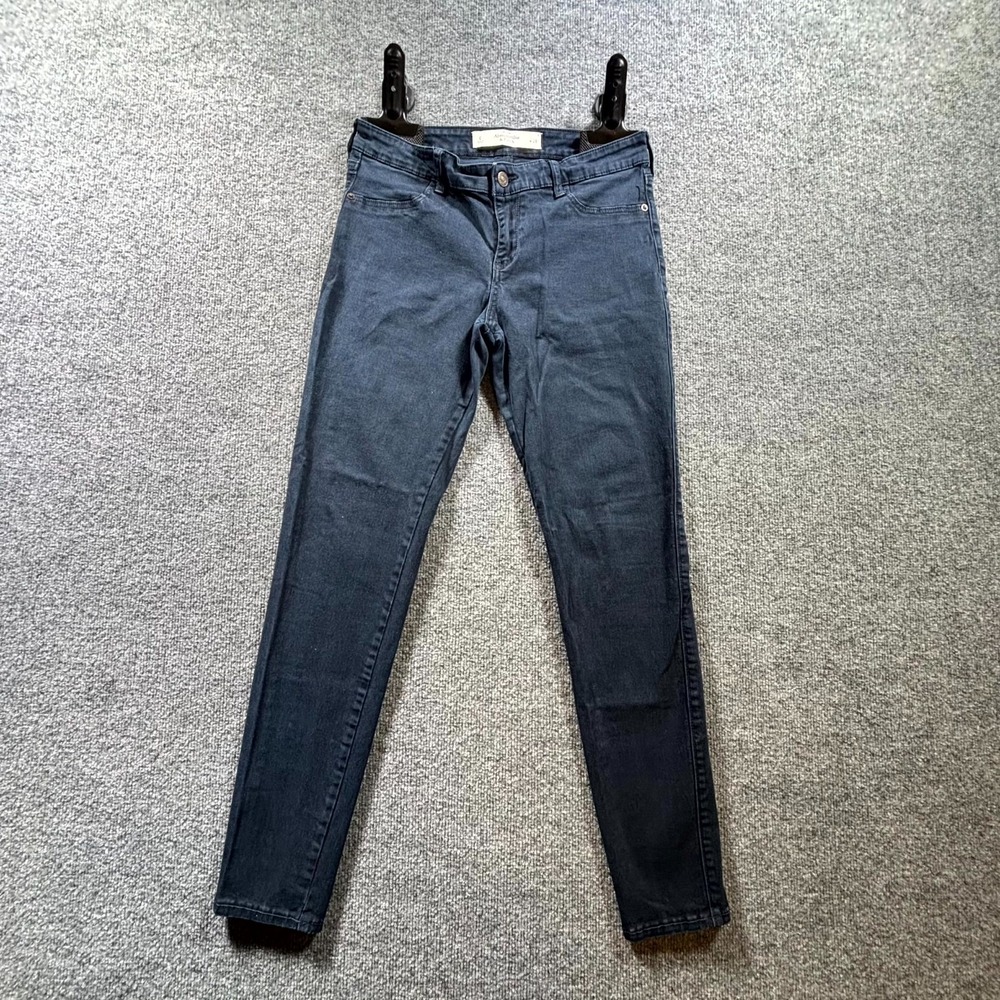 Abercrombie & Fitch Jeans Womens 6 Black Denim Dark Wash Skinny Stretch Casual